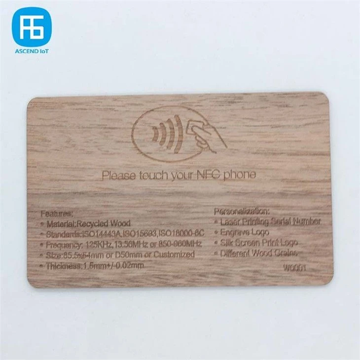 bamboo rfid card