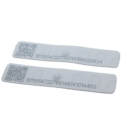 RFID -pesu silt QR -koodi ja seerianumbritega